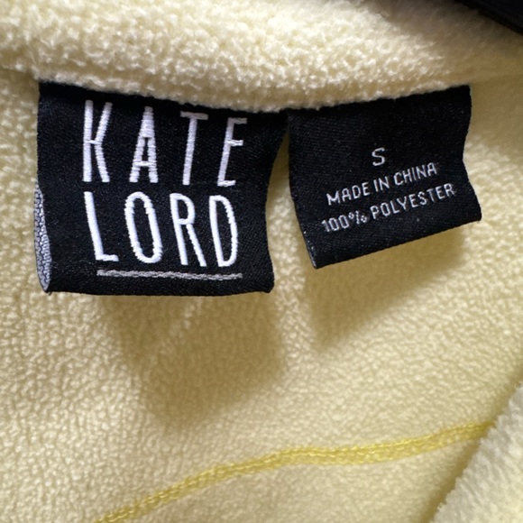 Kate Lord Full-Zip Yellow Fleece Jacket Women’s S - Picture 3 of 5
